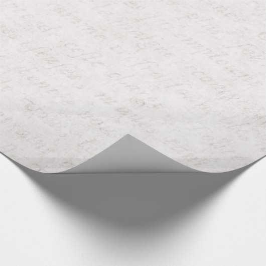 Vintager Text - französisches Hintergrundpapier Geschenkpapier (Ecke)
