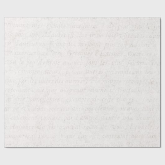 Vintager Text - französisches Hintergrundpapier Geschenkpapier (Flach)