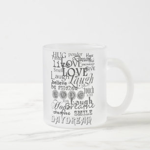 Vintager Text Lebensberatung Apparel and Gifts Mattglastasse