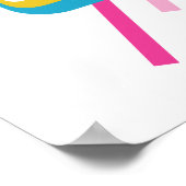 Vintager Text von 1990 Poster (Ecke)