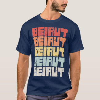 Vintager Text von BEIRUT Libanon T-Shirt