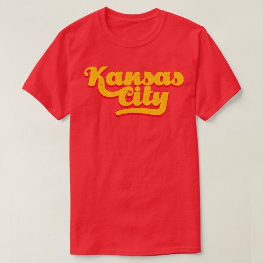 Vintager Text von Kansas City T-Shirt (Design vorne)