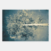 Vintager Texturwald gegen grauen Himmel Geschenkpapier Set (Vorderseite 2)