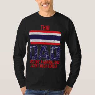 Vintager thailändischer Vater - Thailändische Flag T-Shirt
