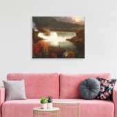 Vintager Thomas Cole Fernsicht auf die Niagarafäll Leinwanddruck (Insitu (Wohnzimmer))