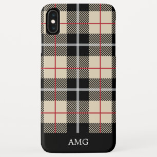 Vintager Thompson-Kameltartan-kariertes Monogramm Case-Mate iPhone Hülle