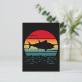 Vintager Thunfischfang Postkarte (Stehend Vorderseite)