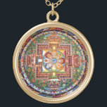 Vintager tibetanischer Tantric BuddhismusMandala Vergoldete Kette<br><div class="desc">Vintager tibetanischer Tantric Buddhismusmandala-Entwurf. Macht ein schönes,  bedeutungsvolles,  glückseliges Geschenk für Buddhisten.</div>