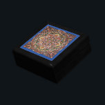 Vintager tibetischer tantrischer Buddhismus Mandal Erinnerungskiste<br><div class="desc">Vintager tibetischer tantrischer Buddhismus Mandala Design. Macht ein schönes,  bedeutendes,  glückliches Geschenk für Buddhisten.</div>