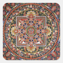 Vintager tibetischer tantrischer Buddhismus Mandal