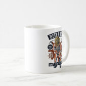 Vintager Tieftaucher Kaffeetasse (VorderseiteRechts)