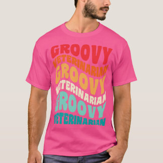 Vintager tierärztlicher Retro-60er 70er 80er Vibes T-Shirt