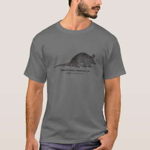Vintager Tierretro Wildnis Neun-Banded Armadill T-Shirt