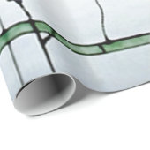 Vintager Tiffany beflecktes Geschenkpapier (Rolleneckpunkt)