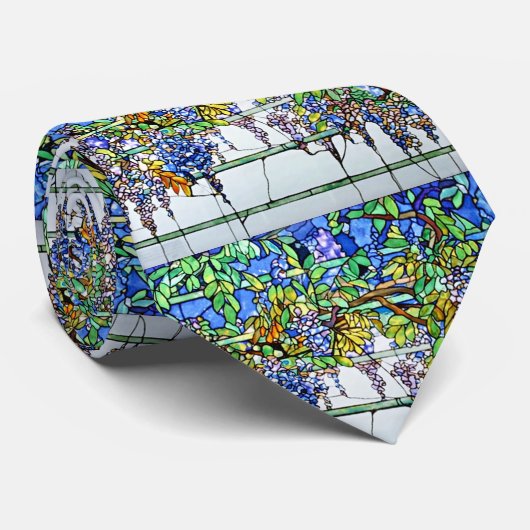 Vintager Tiffany beflecktes Krawatte (Gerollt)