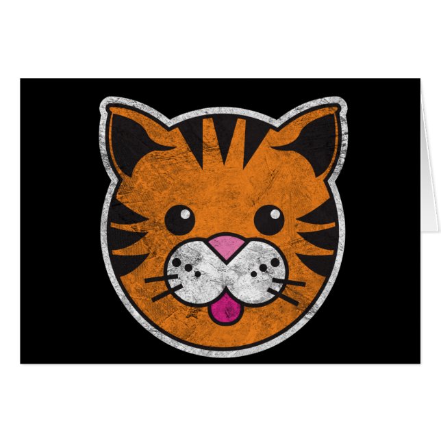 Vintager Tiger (Vorderseite (Horizontal))