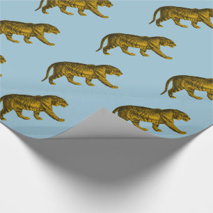 Vintager Tiger Geschenkpapier