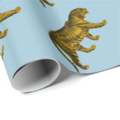 Vintager Tiger Geschenkpapier (Rolleneckpunkt)