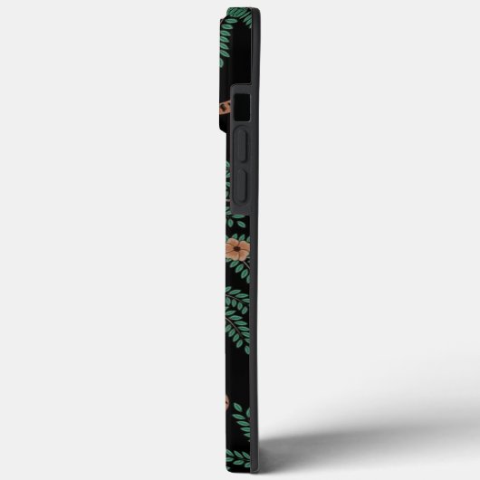 Vintager Tiger und Pfau Case Mate (Rückseite / Links)