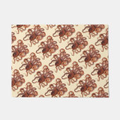 Vintager Tintenfisch Macropus, Meerwassertiere Fußmatte (Vorderseite)