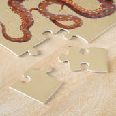 Vintager Tintenfisch Macropus, Meerwassertiere Puzzle (Seite)