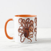 Vintager Tintenfisch Macropus, Meerwassertiere Tasse (Links)