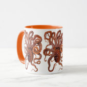 Vintager Tintenfisch Macropus, Meerwassertiere Tasse (Vorderseite Links)