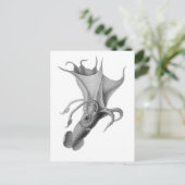 Vintager Tintenfisch Postkarte (Stehend Vorderseite)