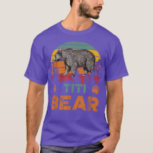 Vintager Titi Bear Funny Vathday T-Shirt