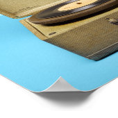 Vintager Tonträger Poster (Ecke)