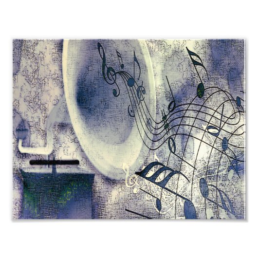 Vintager Tonträger und Musik Fotodruck (Vorne)