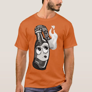 Vintager Toon Molotov Cocktail Girl T-Shirt