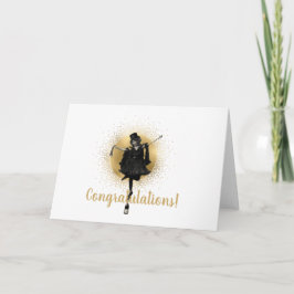 Vintager Top Hat Dancer Herzlichen Glückwunsch Gru Karte