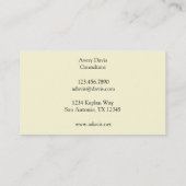 Vintager Torso der Anatomie-| (circa 1852) Visitenkarte (Rückseite)