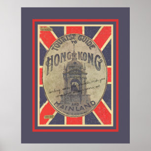 Vintager Touristenführer nach Hongkong mit Union J Poster
