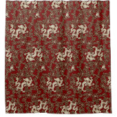 Vintager traditioneller japanisches Papier-Druck Duschvorhang (Vorderseite)