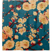 Vintager traditioneller japanisches Papier-Druck Duschvorhang (Vorderseite)