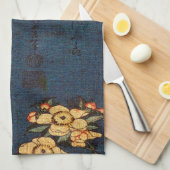 Vintager traditioneller japanisches Papier-Druck Geschirrtuch (Viertel Falte)