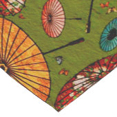 Vintager traditioneller japanisches Papier-Druck Kurzer Tischläufer (Ecke)