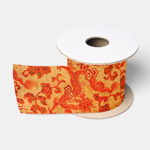 Vintager traditioneller japanisches Papier-Druck Satinband