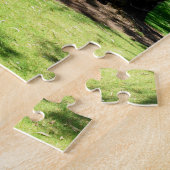 Vintager Traktor am Fluss, Puzzle (Seite)