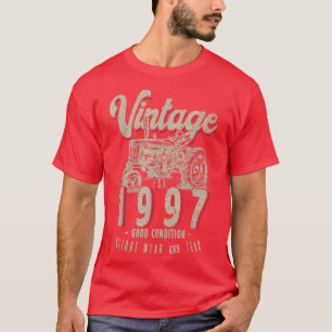 Vintager Traktor Bauer Geburtstag Geboren 1997 & E T-Shirt
