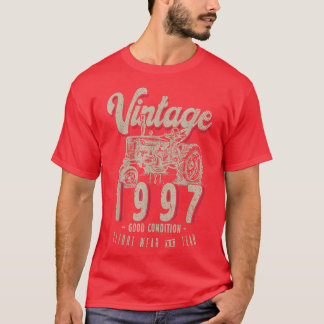 Vintager Traktor Bauer Geburtstag Geboren 1997 & E T-Shirt