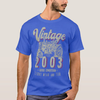 Vintager Traktor Bauer Geburtstag Geboren 2003 & E T-Shirt