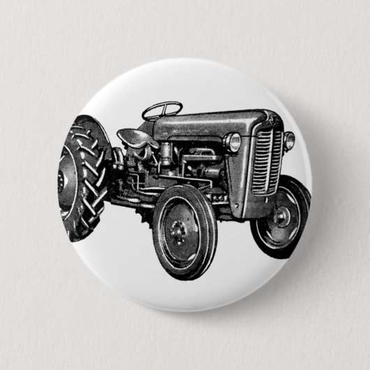 Vintager Traktor Button (Vorderseite)