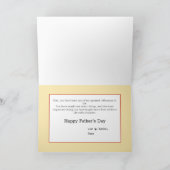 Vintager Traktor des Vaters Karte (Innenseite)