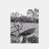 Vintager Traktor Fleecedecke (Vorderseite)