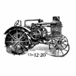 Vintager Traktor Freistehende Fotoskulptur<br><div class="desc">Vor dieser Vintage Fortschritt-Rumely OilPull 12-20 Traktor wurde fast 100 Jahren im Jahre 1919 annonciert.</div>