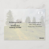 Vintager Traktor Neue Adressenpostkarten Postkarte (Rückseite)