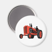 Vintager Traktor-Retrostil Magnet (Vorderseite/Rückseite)